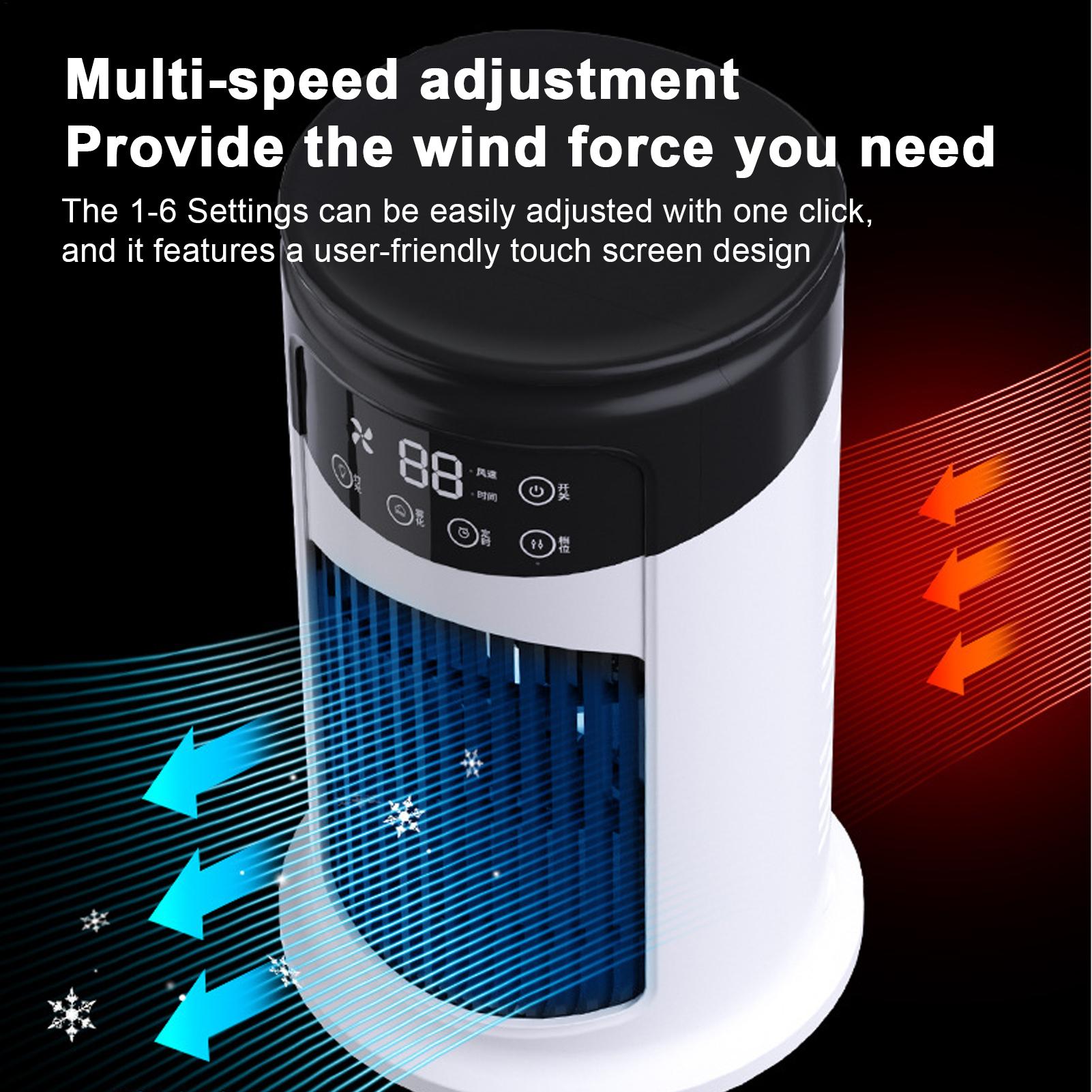 Outdoor Lighting Timer - ポータブルエアコンファン 6 速度ミスト加湿器 USB デスクトップクーラー LED