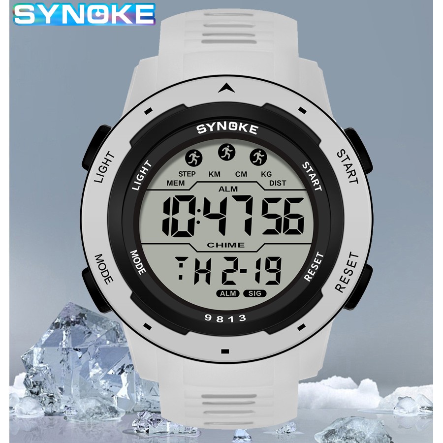 Outdoor Lighting Timer - Synoke カップル腕時計デジタル腕時計アウトドアミリタリーファッションレトロメンズ腕時計スポーツ防水腕時計多機能発光