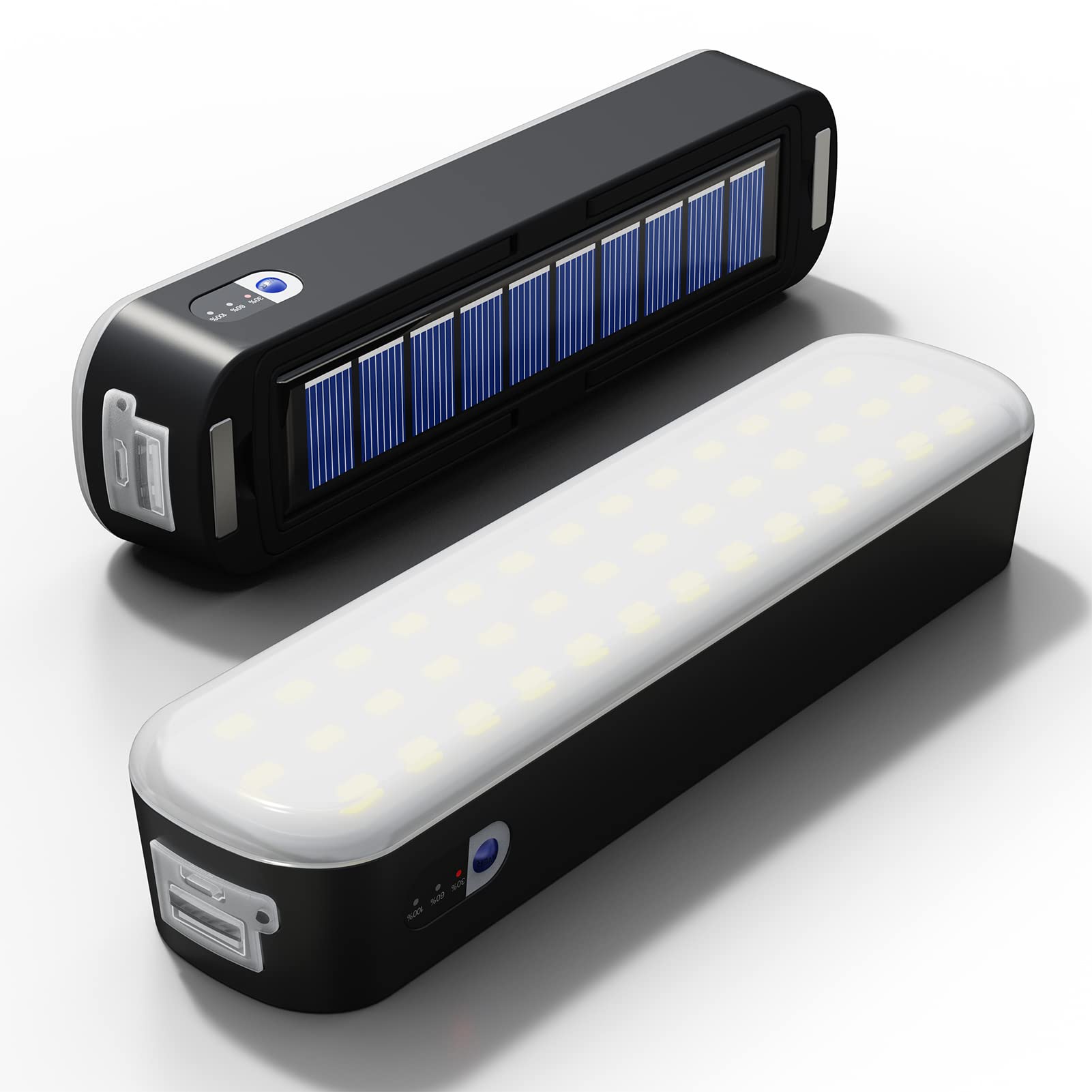 Outdoor Lighting On Fence - 充電式ソーラーランタン,4800mAh,3つの照明モード,磁気テント付きランタン,強力なワークランプ,ガレージ