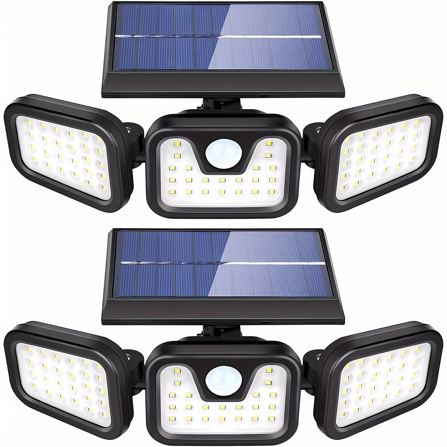 Outdoor Lighting Front Yard - 74 LED ソーラーパワーモーションセンサーライト ウォールマウント 屋外用 3つの明るさレベル