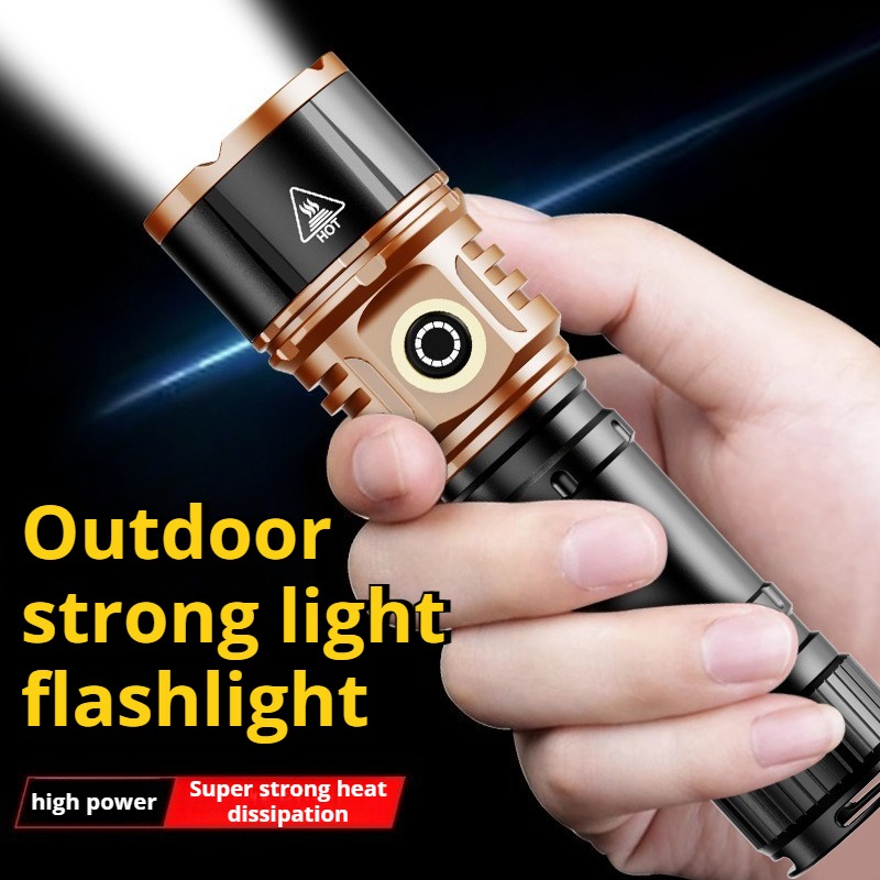 Outdoor Lighting Lanterns - 強力な光ハイパワー LED 懐中電灯タイプ C 充電防水アルミ合金トーチ屋外キャンプランタンパトロール