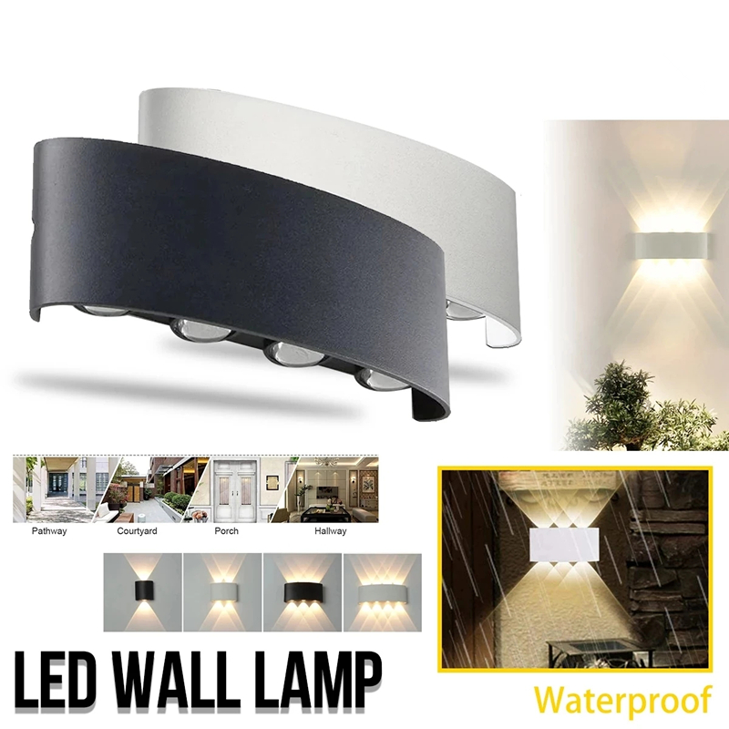 Xl Outdoor Lighting - 現代の主導壁ランプ屋外階段照明器具ベッドサイドロフトリビングルームアップダウンホーム廊下ランパーダ2ワット4ワット6ワット8ワットの壁燭台