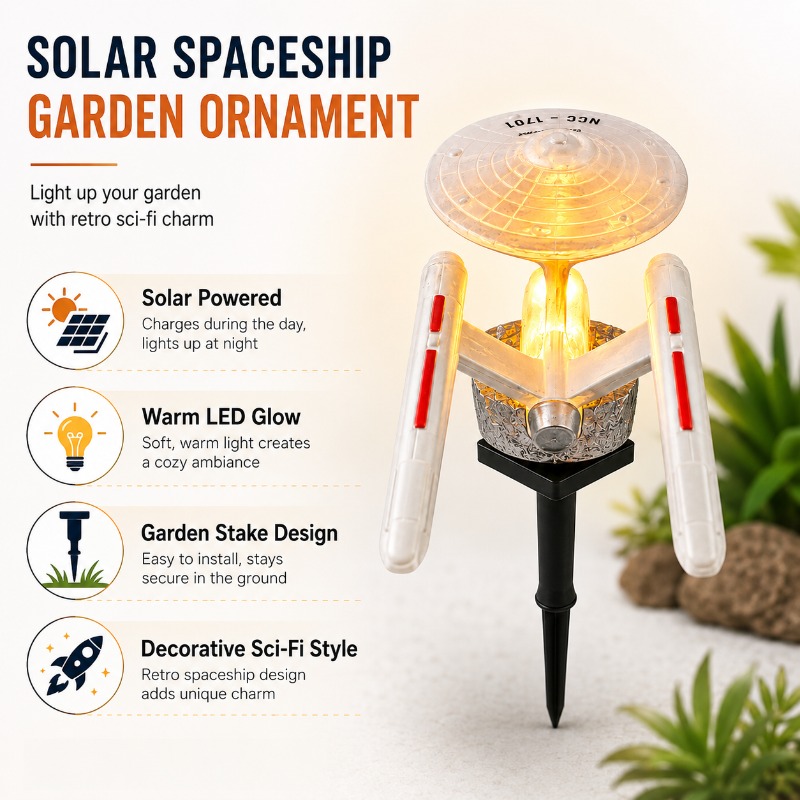 スタートレック USS エンタープライズ ソーラーガーデンス - Landscape Spike Light のレビューと価格