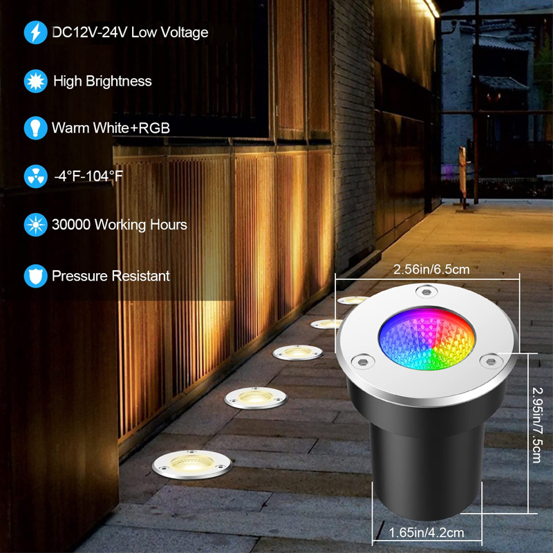 RGBW低電圧景観照明LEDカラーチェンジウェルライト屋外防 - Landscape Spike Light のレビューと価格