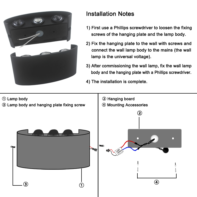 2W 4W 6W 8W 10W 12W LEDウォールライト - Xl Outdoor Lighting のレビューと価格