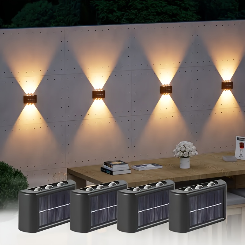 LEDソーラーライト 屋外防水 ソーラーウォールランプ 上下 - Xl Outdoor Lighting のレビューと価格