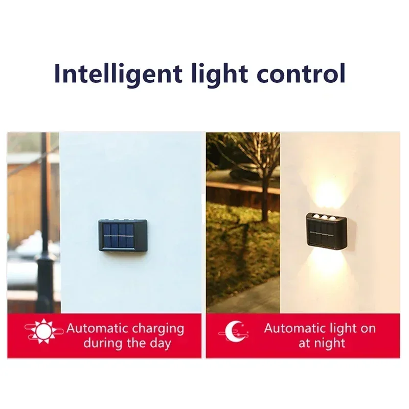 LEDソーラーライト 屋外防水 ソーラーウォールランプ 上下 - Xl Outdoor Lighting のレビューと価格
