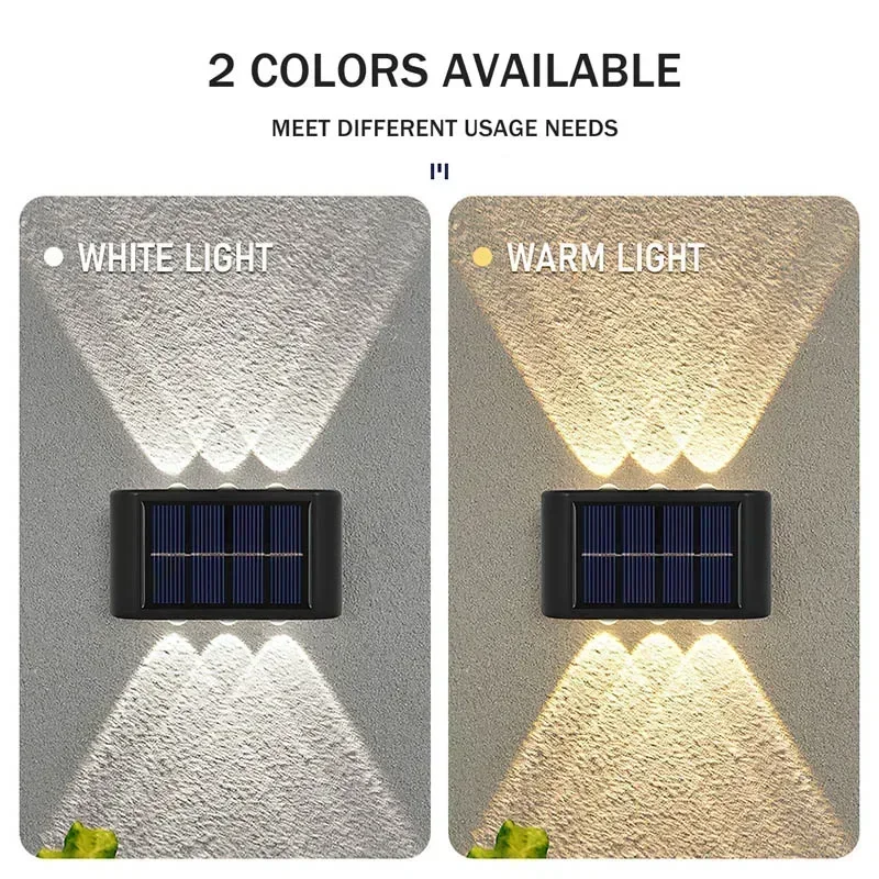 LEDソーラーライト 屋外防水 ソーラーウォールランプ 上下 - Xl Outdoor Lighting のレビューと価格