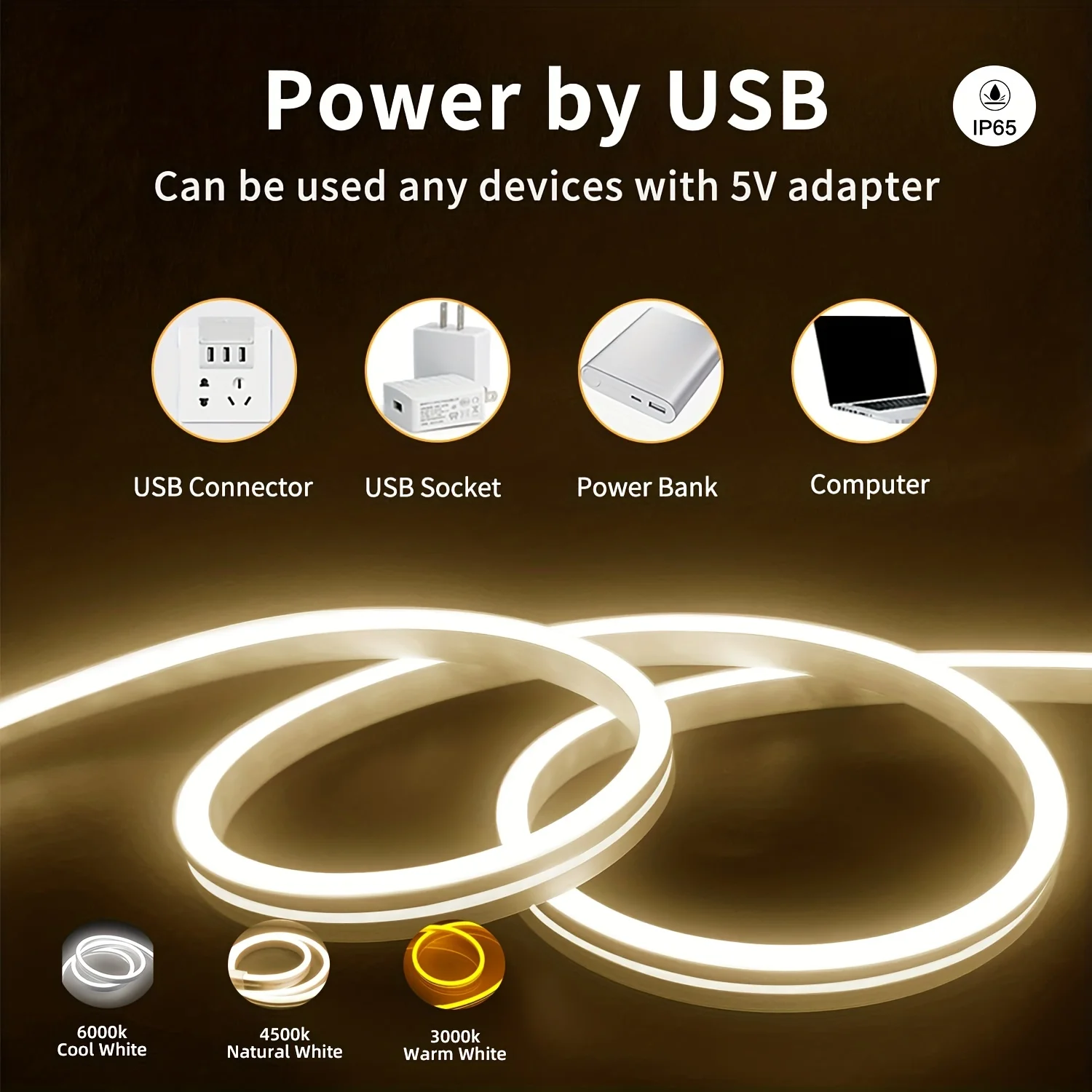 モーションセンサーネオン LED ライトストリップ USB  - Outdoor Lighting Switch のレビューと価格