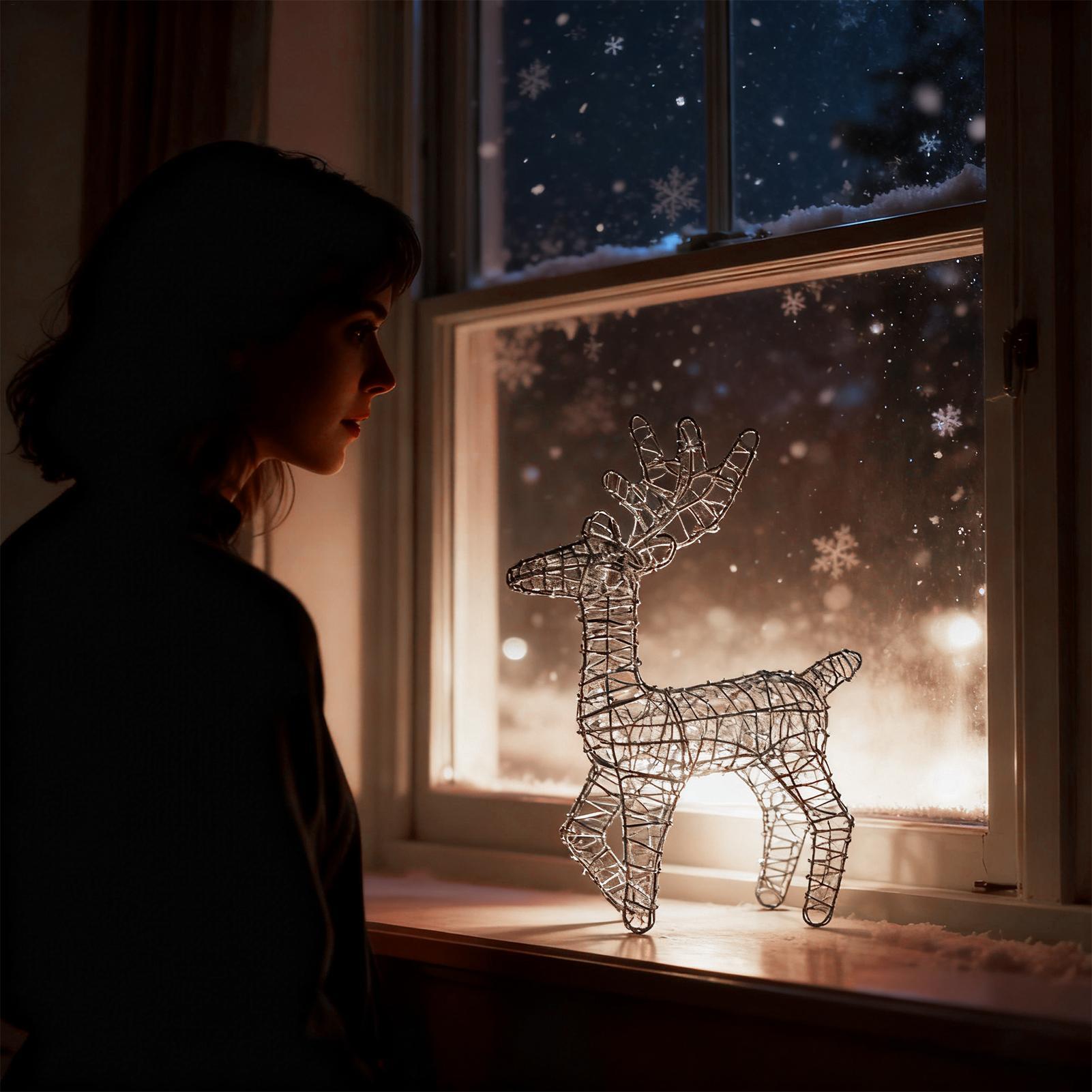 ライトアップトナカイ防錆お祭り装飾スタンディングディアデコレ - Outdoor Lighting Front Yard のレビューと価格