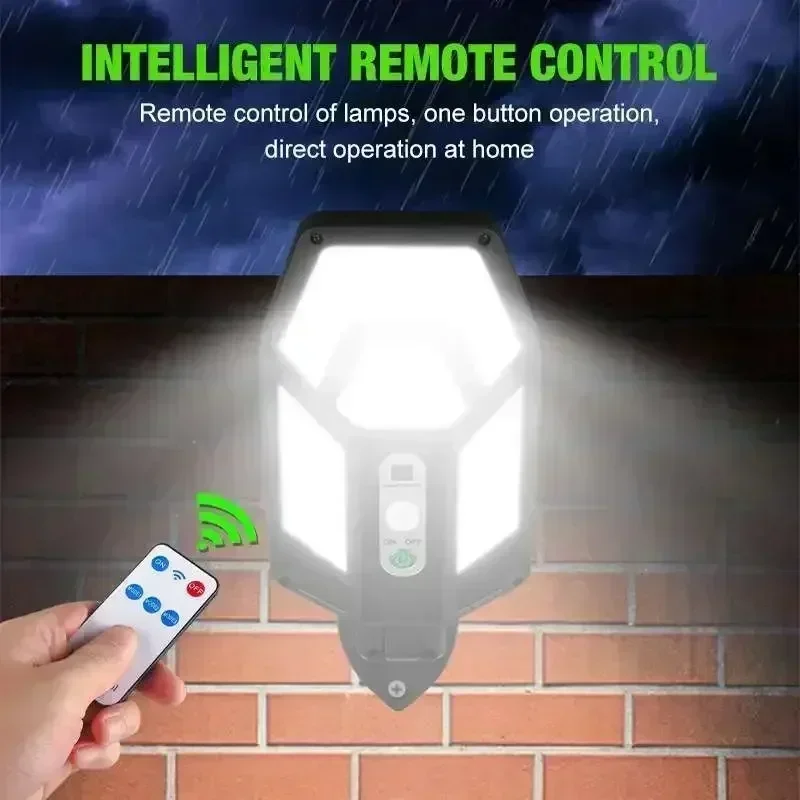 12000LM強力ソーラーウォールランプ、リモコン付き屋外I - Xl Outdoor Lighting のレビューと価格