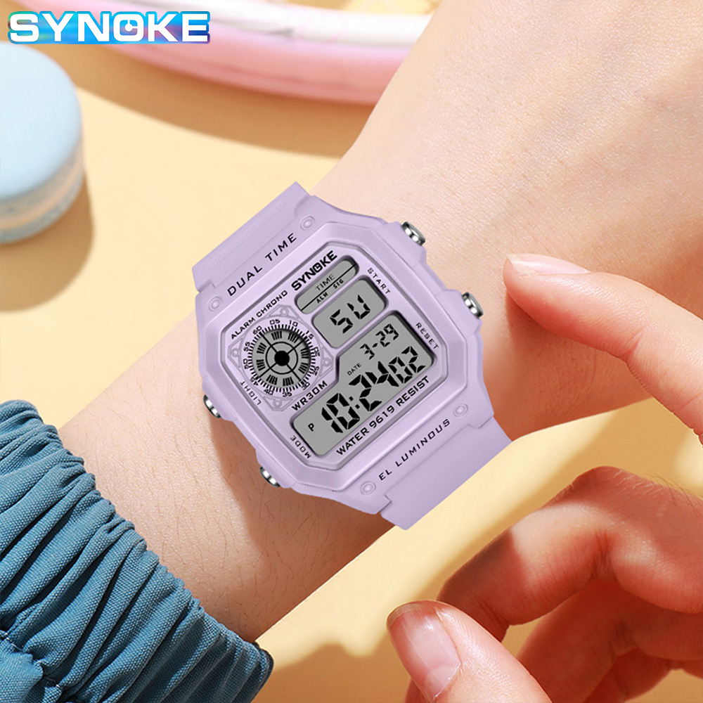 SYNOKE デジタル腕時計レディーススポーツ発光多機能防水 - Outdoor Lighting Timer のレビューと価格