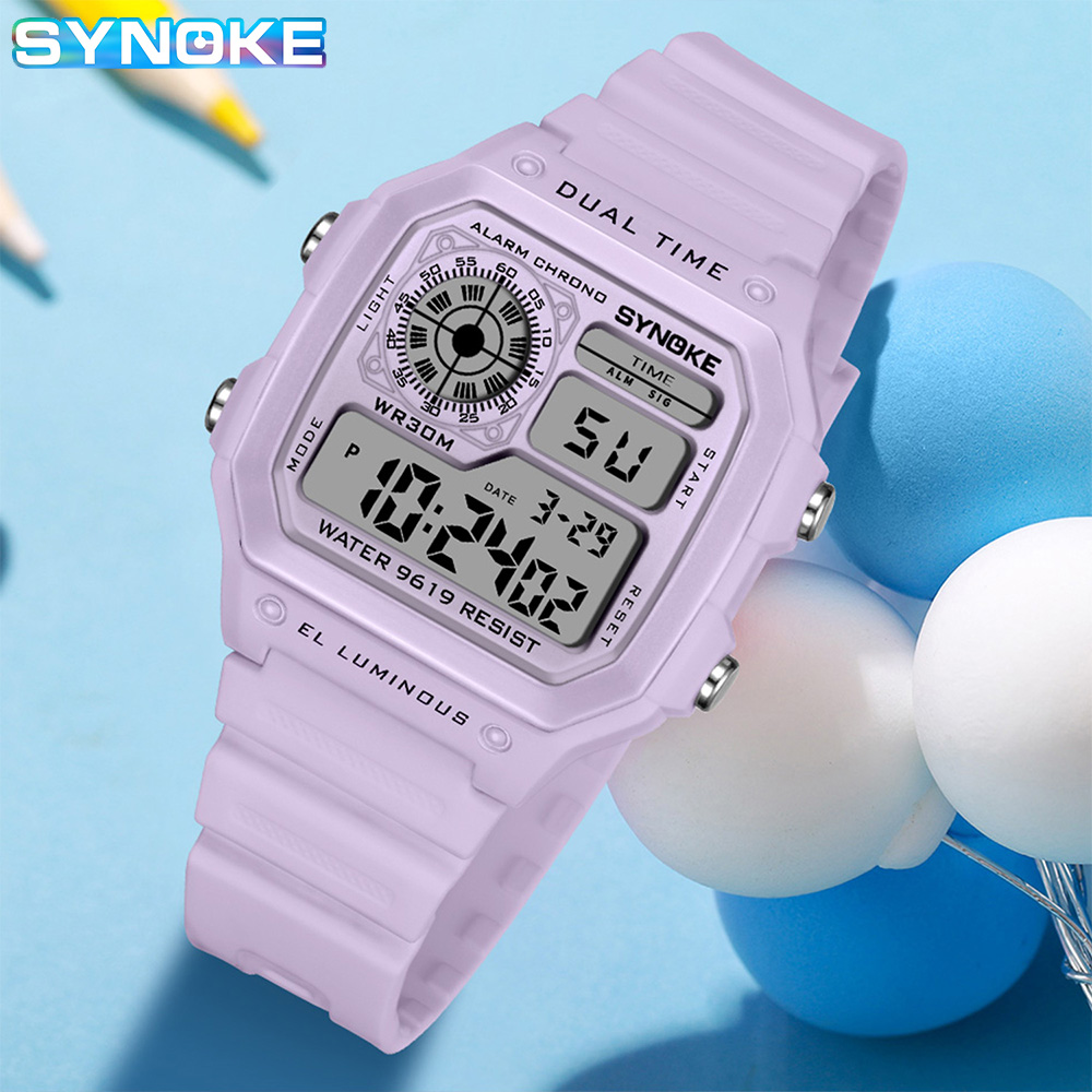 SYNOKE デジタル腕時計レディーススポーツ発光多機能防水 - Outdoor Lighting Timer のレビューと価格