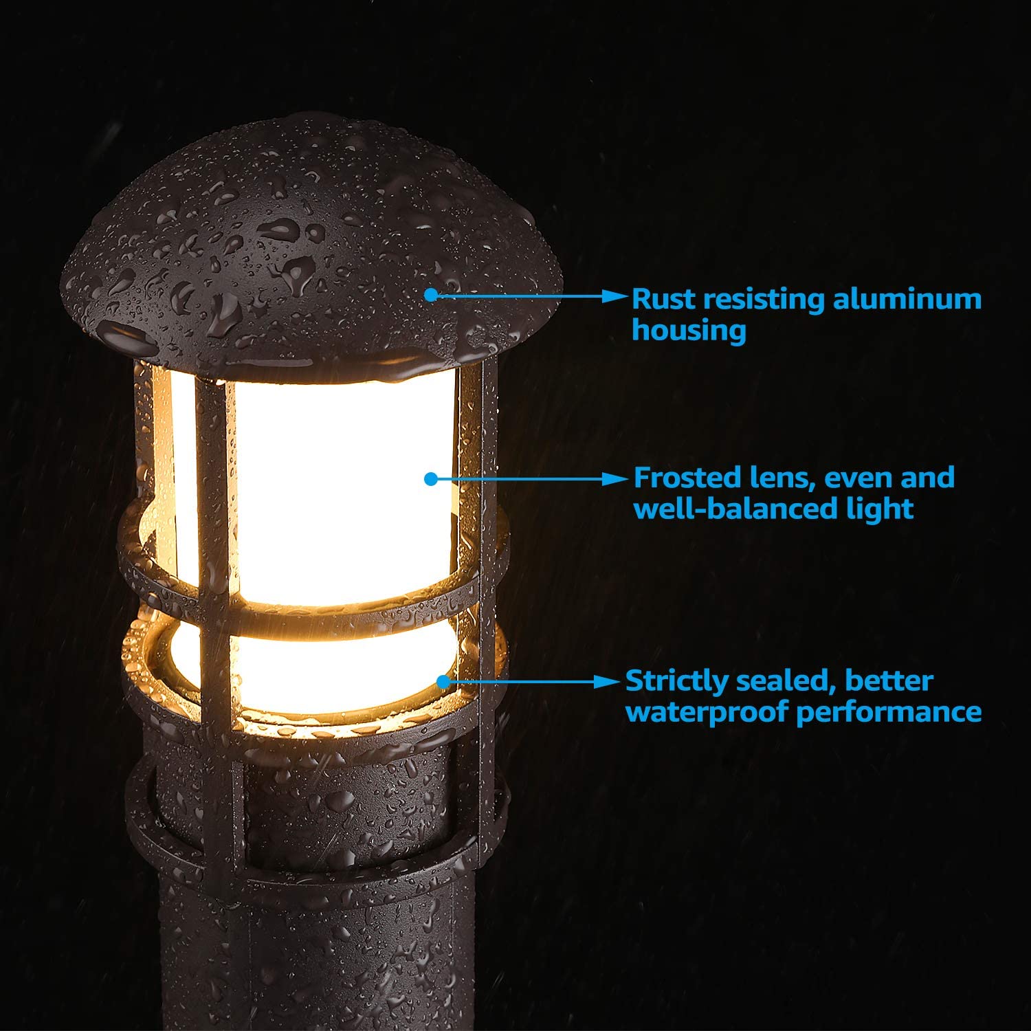 キノコ型LEDランプ,2x1mケーブル,65 dc12vが簡 - Landscape Spike Light のレビューと価格