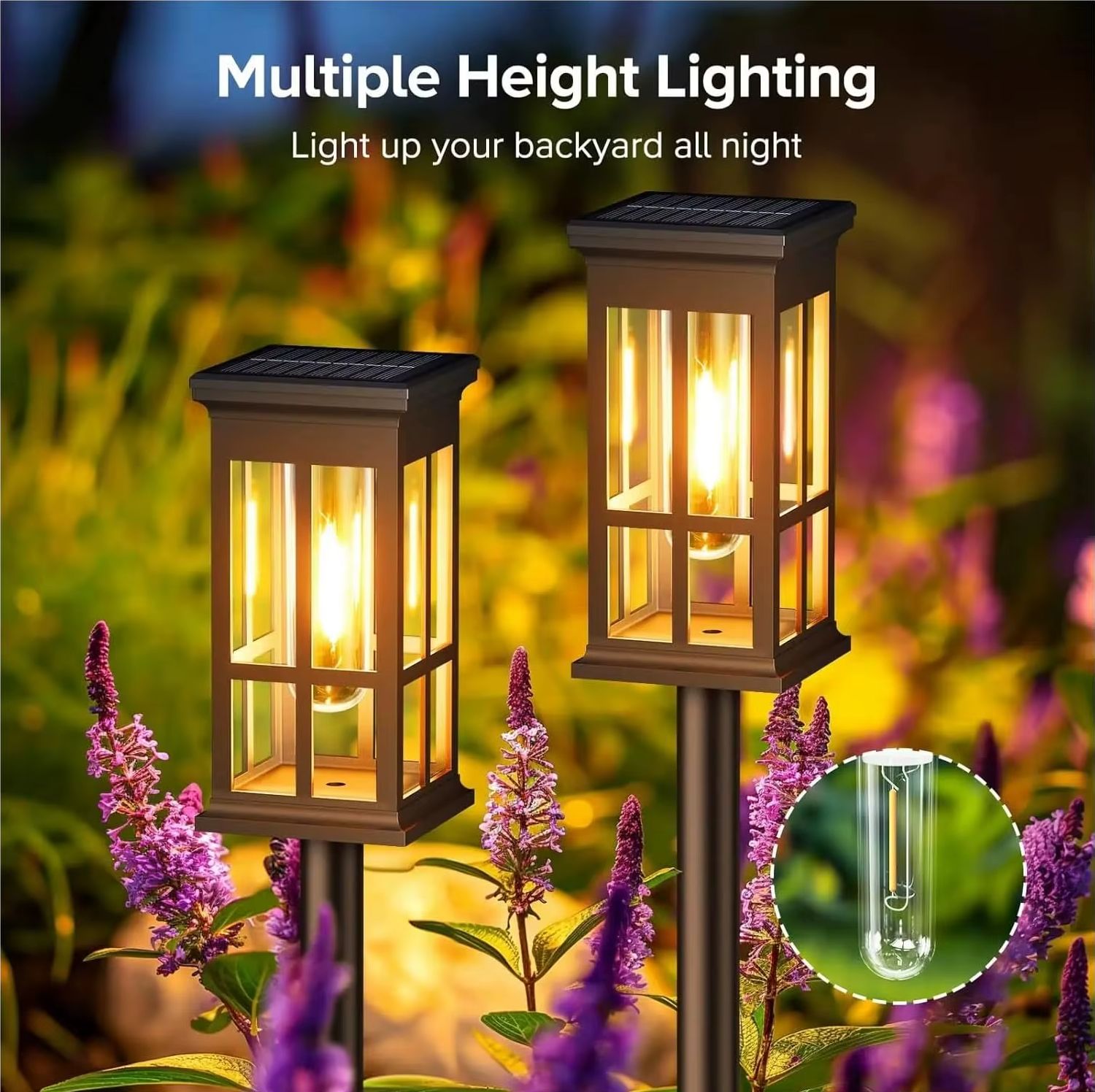 ソーラーパスウェイライト屋外ソーラーランプ防水景観照明庭庭パ - Landscape Spike Light のレビューと価格