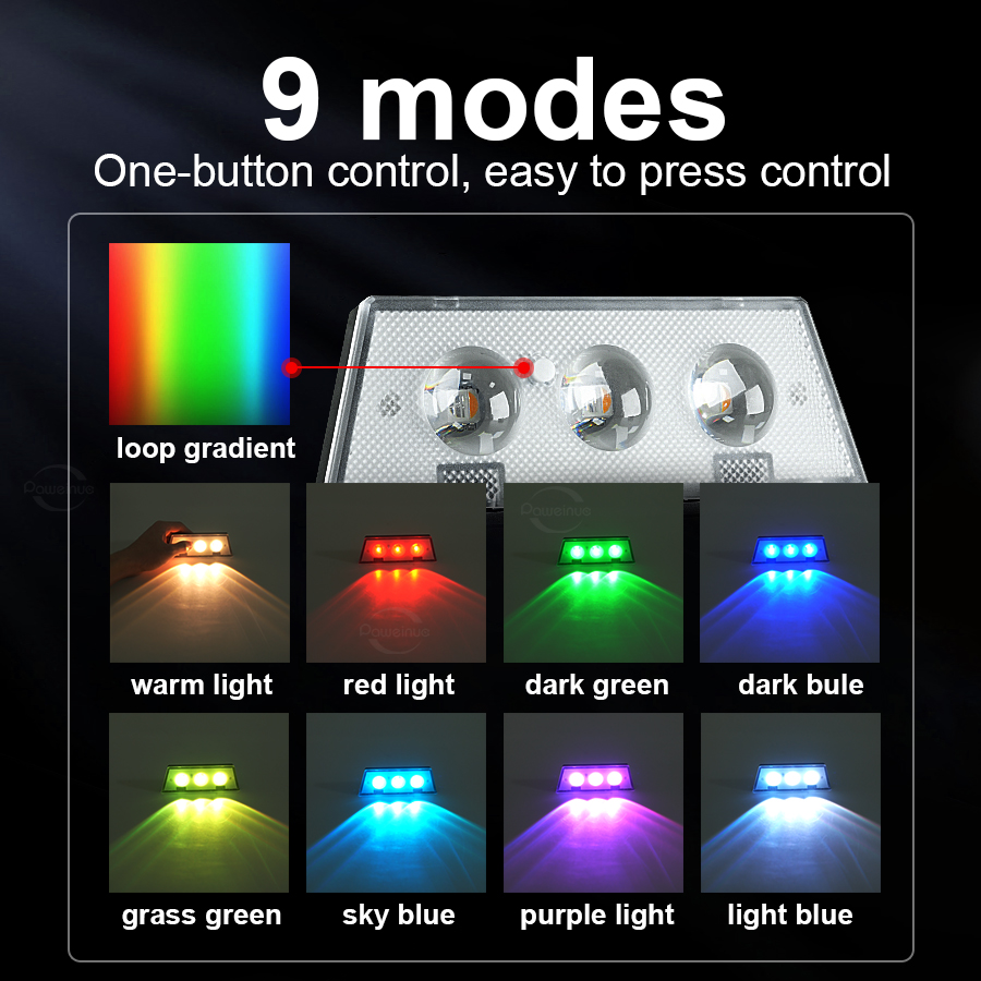 超高輝度ソーラーライト RGBと温白色ソーラーLEDステップ - Landscape Spike Light のレビューと価格