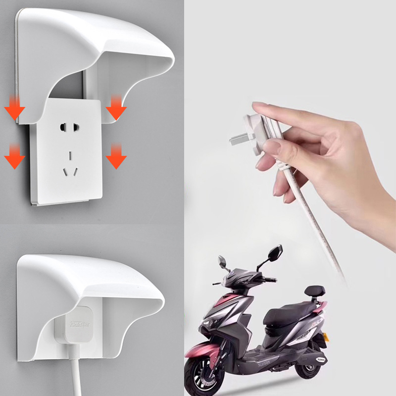 防雨スイッチソケット保護ボックス,白いプラスチック製の屋外カ - Outdoor Lighting Switch のレビューと価格