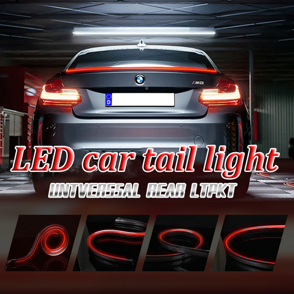 ダイナミック 120 センチメートル車のカーボンブラックリア - Waterproof Led Strip のレビューと価格