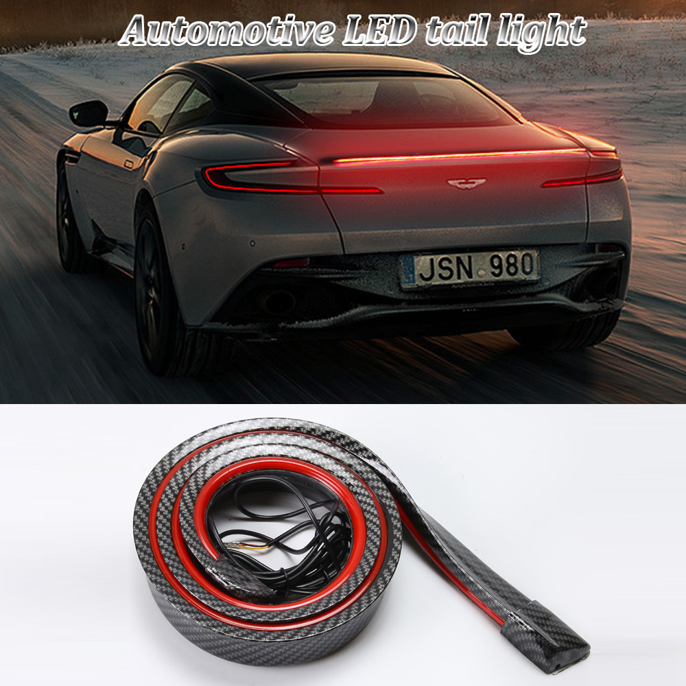 ダイナミック 120 センチメートル車のカーボンブラックリア - Waterproof Led Strip のレビューと価格