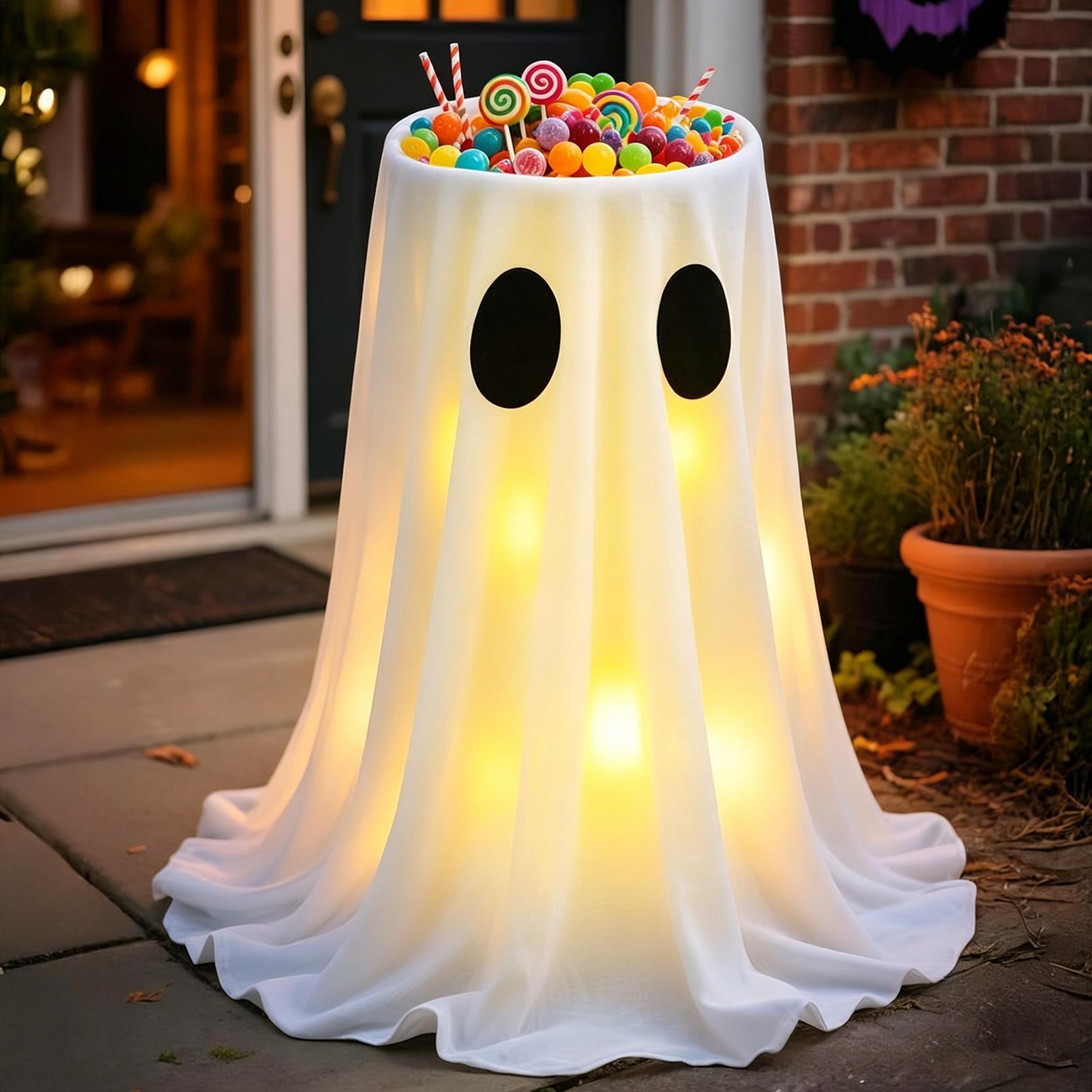 ライトアップゴーストデコレーション 8モードLEDライト付き - Outdoor Lighting Front Yard のレビューと価格