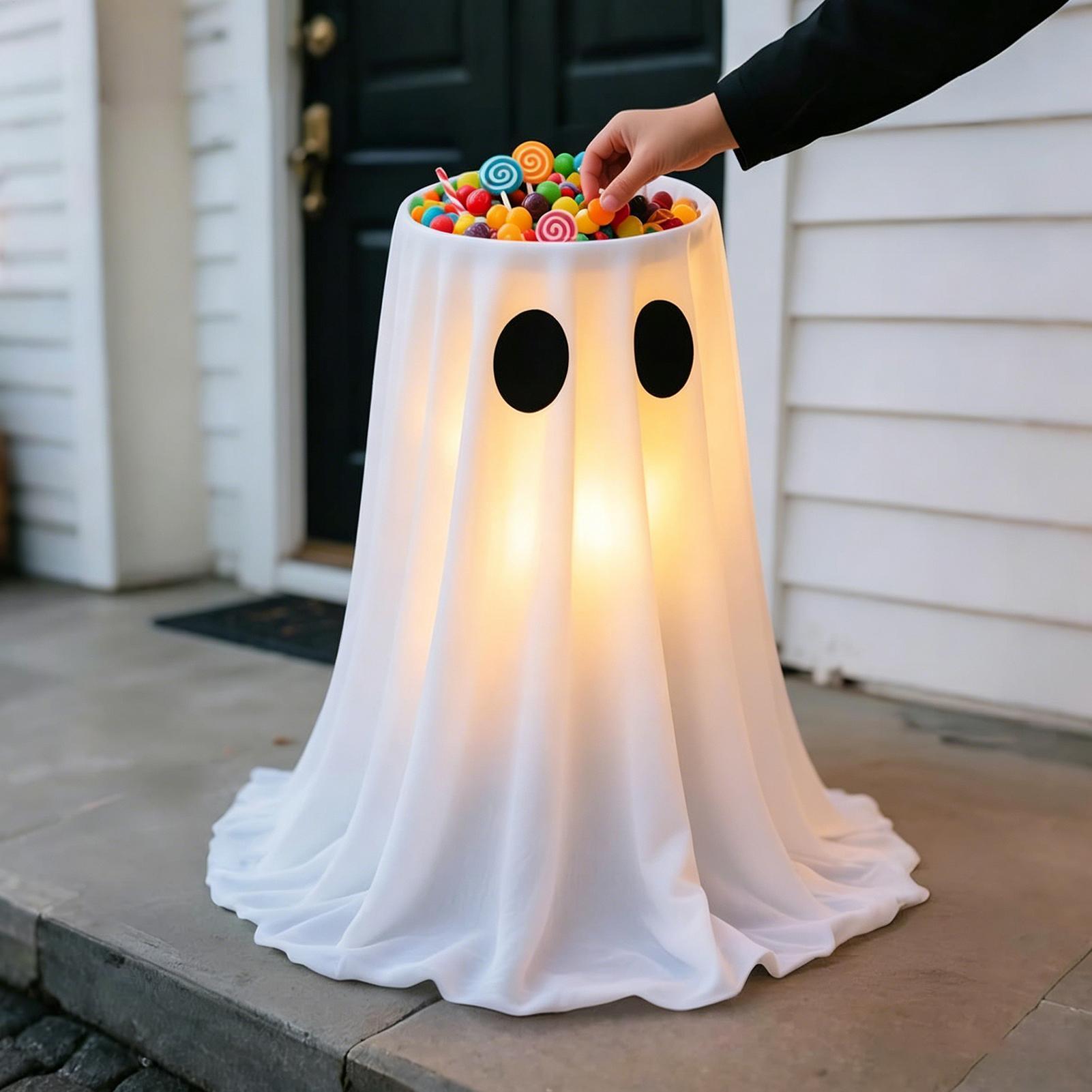 ライトアップゴーストデコレーション 8モードLEDライト付き - Outdoor Lighting Front Yard のレビューと価格