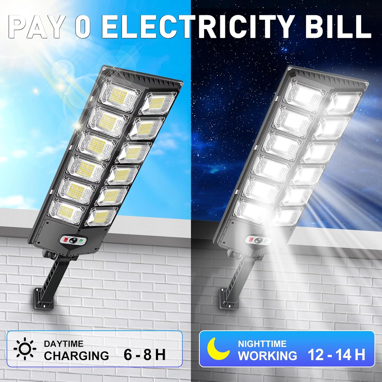 12000LM ソーラー街路灯 屋外防水 明るさモーションセ - Outdoor Lighting Front Yard のレビューと価格