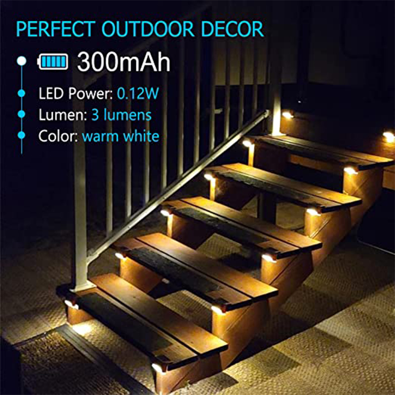 4-20 個ウォームホワイト LED ソーラーステップライト - Outdoor Lighting On Fence のレビューと価格