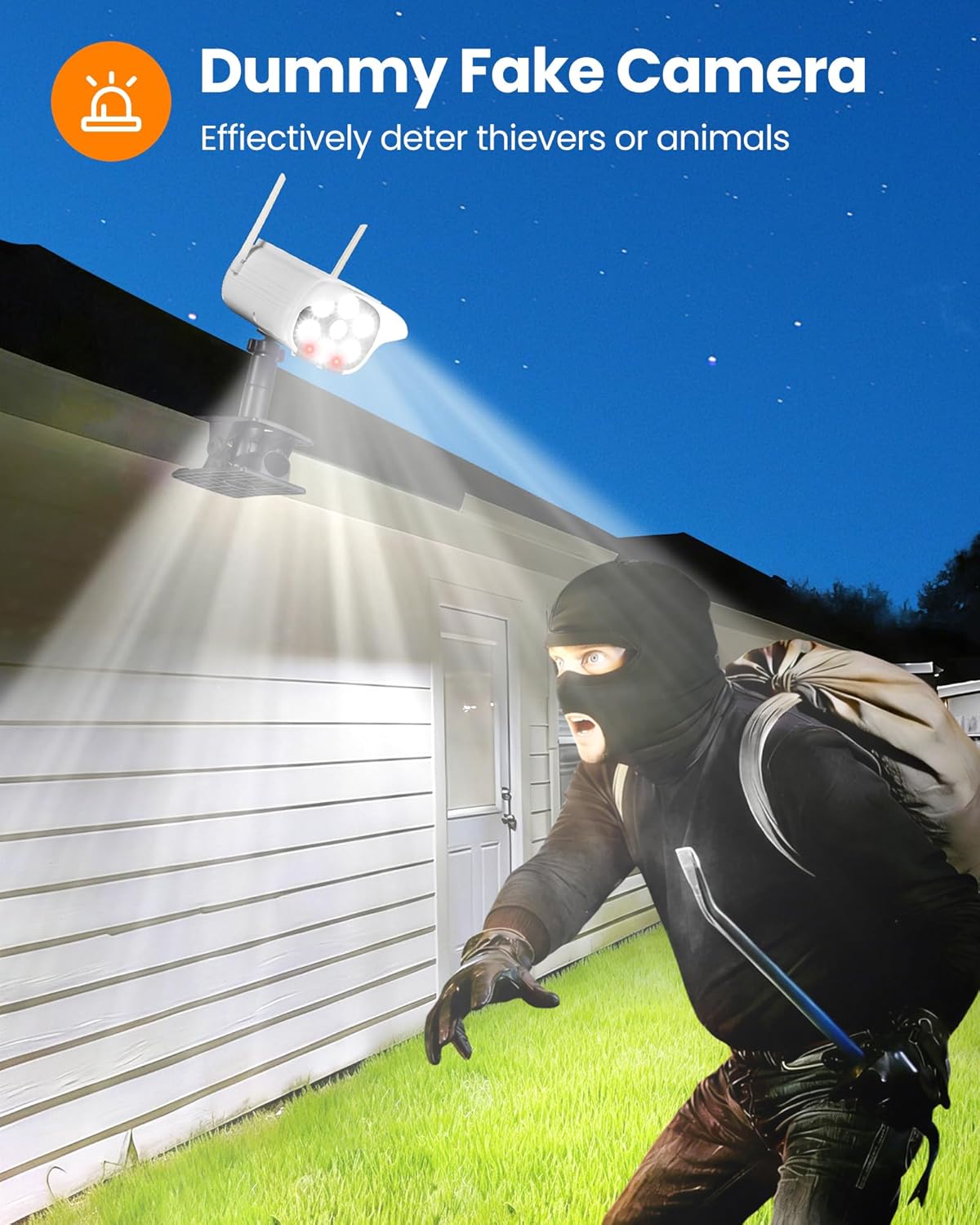 ソーラー街路灯 LED クリップオンソーラーセキュリティカメ - Outdoor Lighting On Fence のレビューと価格