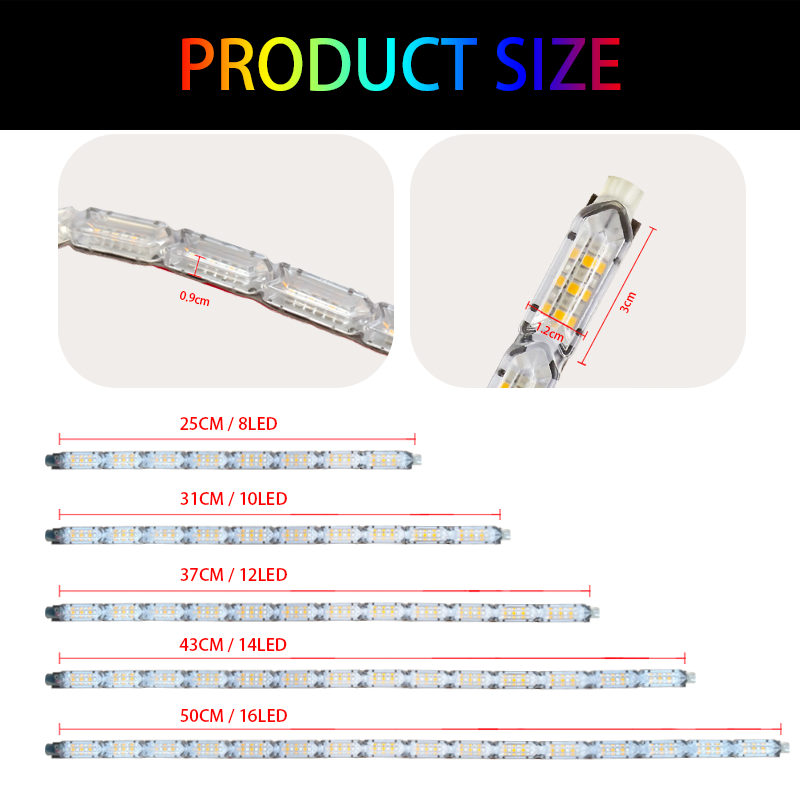 12VフレキシブルLEDストリップDRL防水車用デイタイムラ - Waterproof Led Strip のレビューと価格