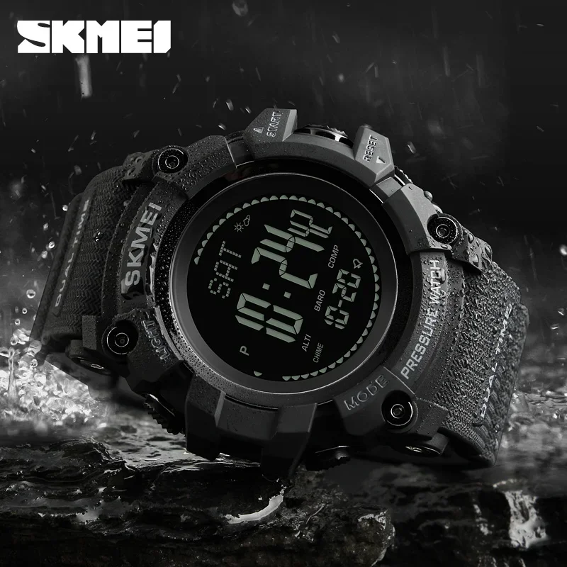 SKmei-男性用デジタルブレスレット,屋外用防水時計,血圧 - Outdoor Lighting Timer のレビューと価格