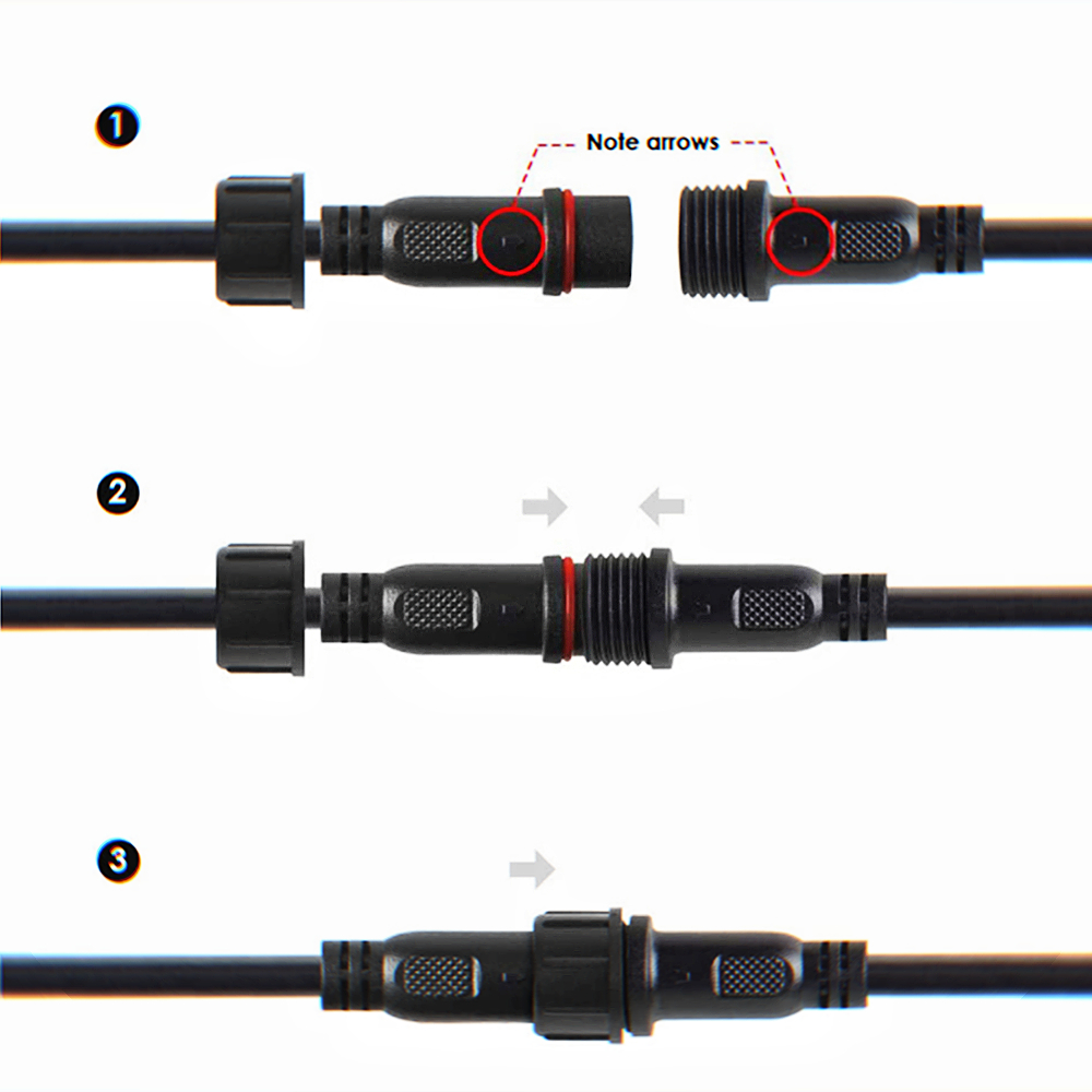 2ピンDC LEDケーブル,長さ1メートル,拡張ケーブル,オ - Outdoor Lighting Extension Cable のレビューと価格