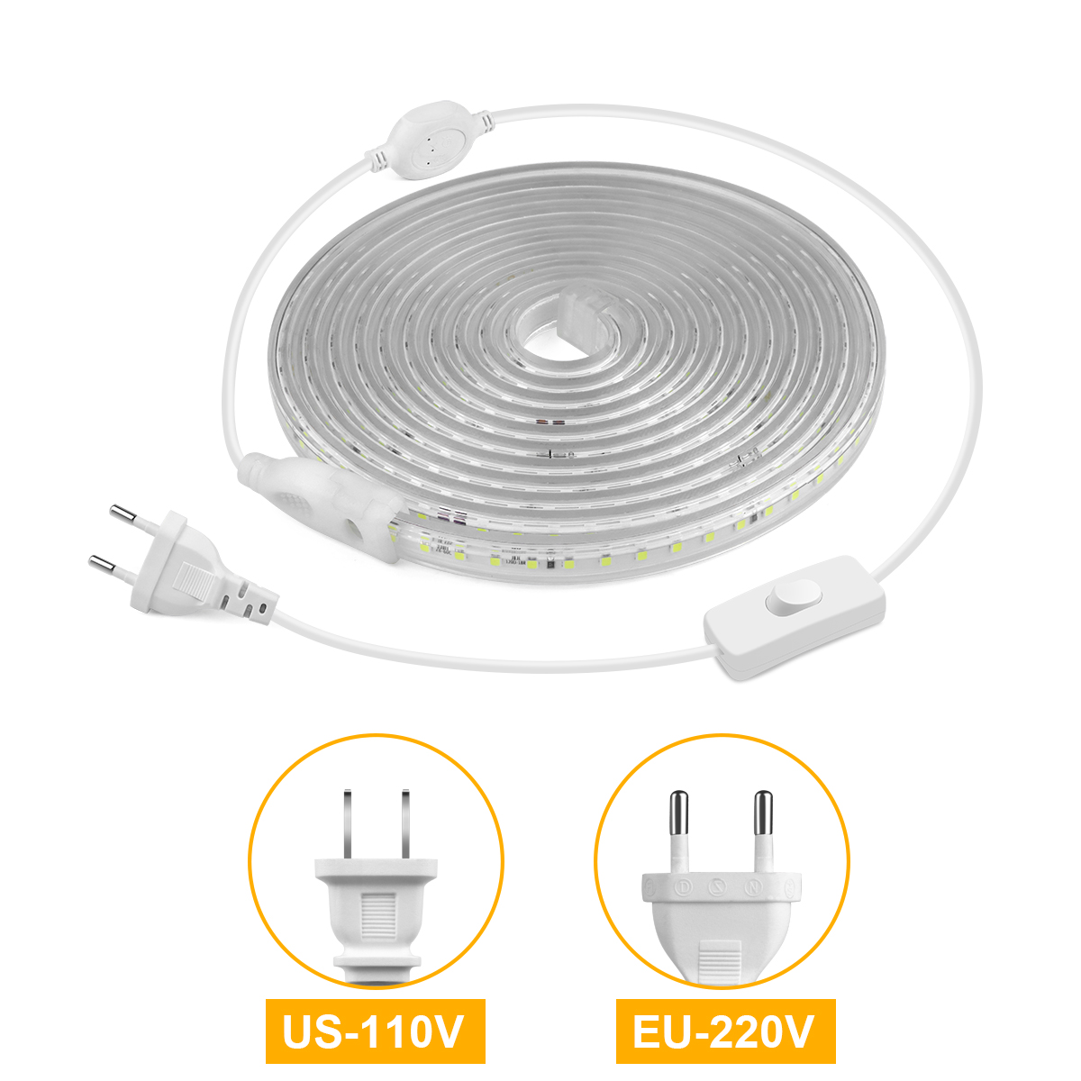 高輝度 LED ストリップライト 2835 防水 110V  - Outdoor Lighting Switch のレビューと価格