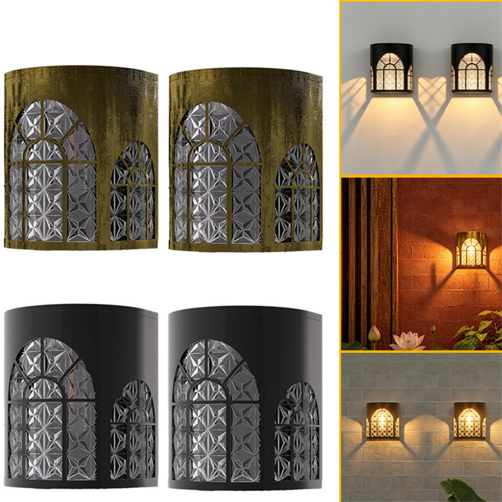 2個セット 屋外ソーラーフェンスライト 防水ウォールステップ - Outdoor Lighting Front Yard のレビューと価格