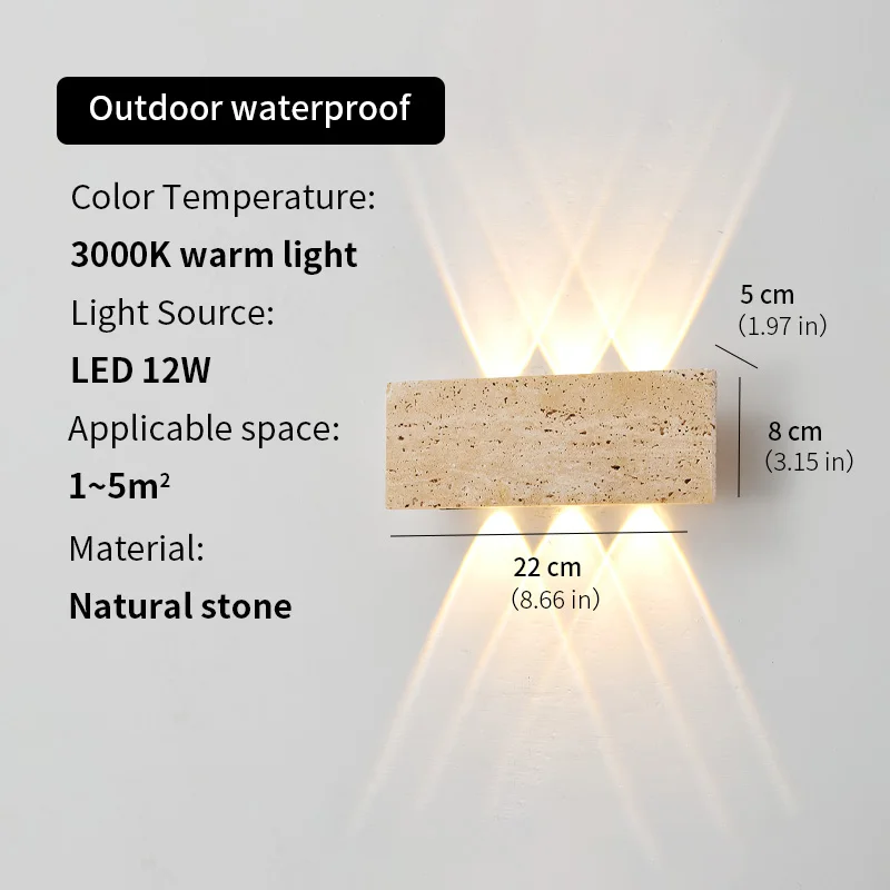 侘び寂び LED ウォールランプ ガーデンライト 石 IP6 - Xl Outdoor Lighting のレビューと価格