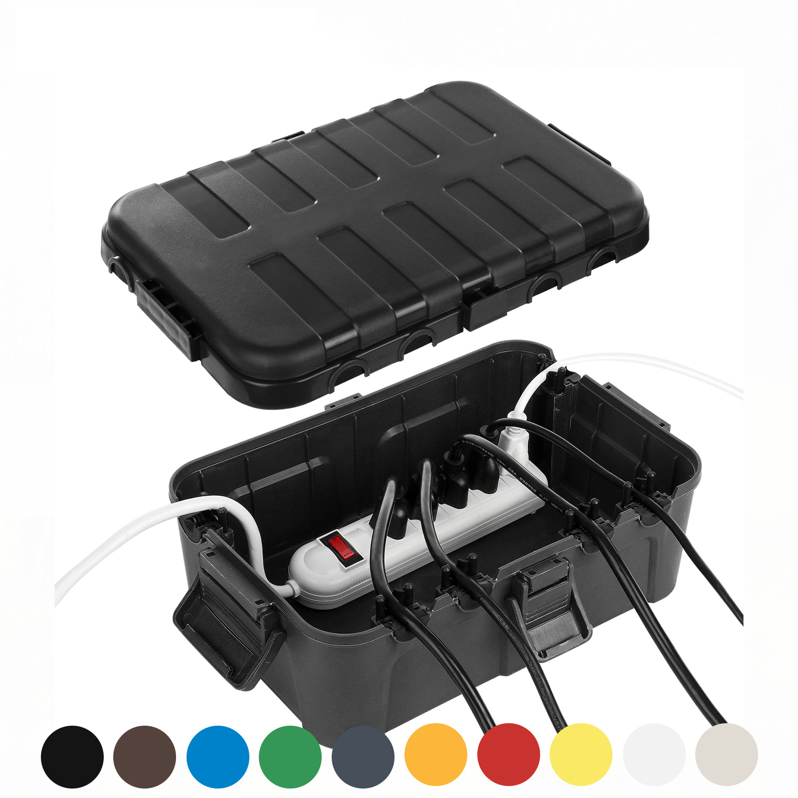 特大屋外電気ボックス、防水延長コードカバー耐候性、コンセント - Outdoor Lighting Timer のレビューと価格