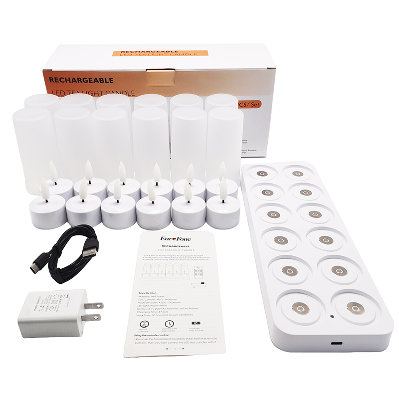 12個セット フレームレスキャンドル タイマー付き リモート - Outdoor Lighting Timer のレビューと価格