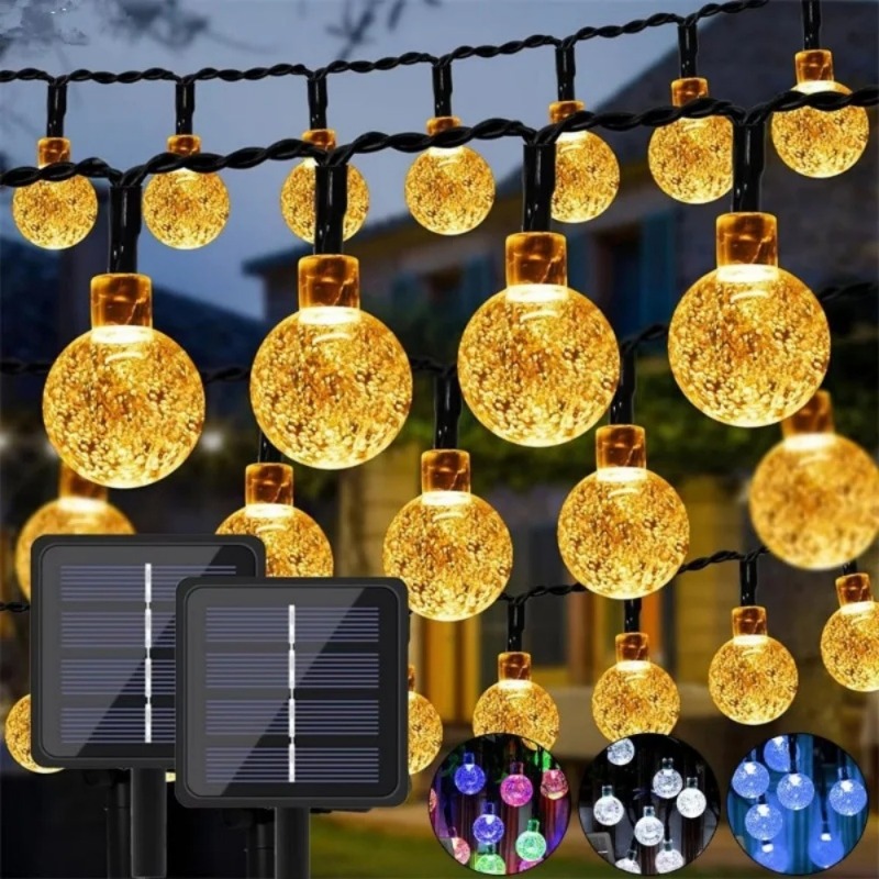 20/50/100 LED ソーラーパワークリスタルボール花 - Landscape Spike Light のレビューと価格