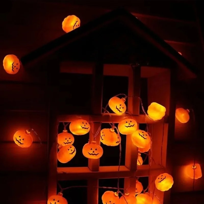 パンプキン ハロウィン ストリングライト 20LED バッテ - Outdoor Lighting Lanterns のレビューと価格