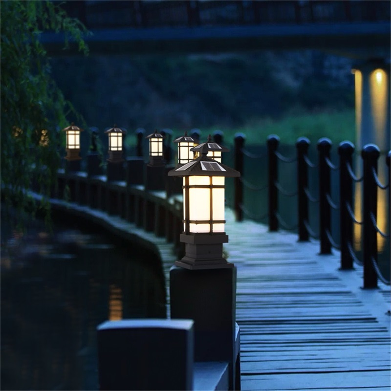 良い価格で高品質なパティオLED柱照明、ソーラー防水、モダン - Quality Outdoor Lighting Fixtures のレビューと価格