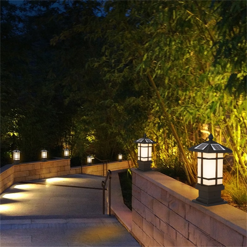 良い価格で高品質なパティオLED柱照明、ソーラー防水、モダン - Quality Outdoor Lighting Fixtures のレビューと価格